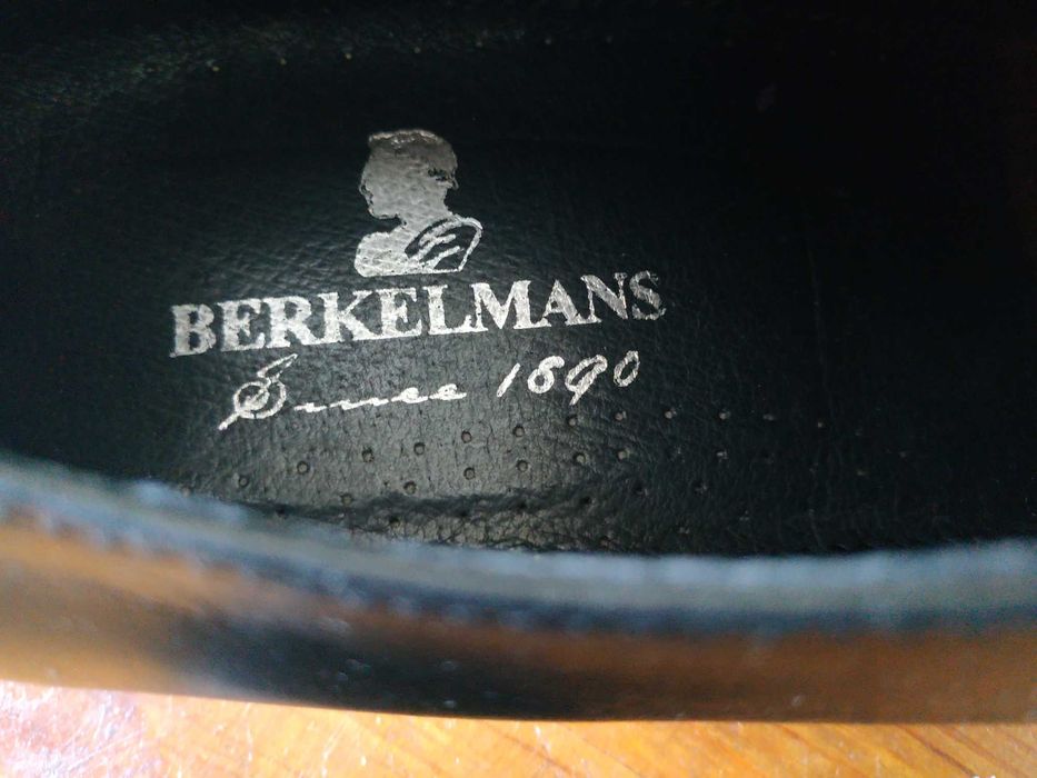 Весільні чорні чоловічі туфлі шкіра Вerkelmans_оригінал 47 розмір_31см