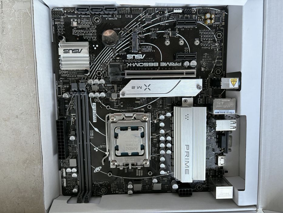 Процессор Ryzen 8600g + asus prime b650m-k материнська плата