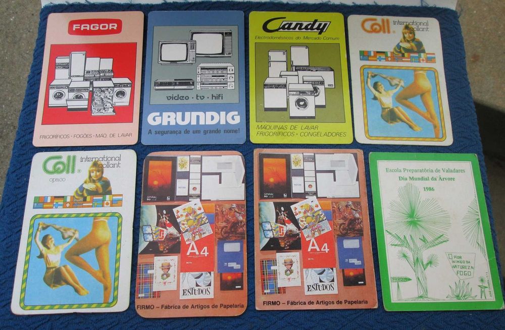 Calendários diversos 1986 (várias fotos) Ler descrição