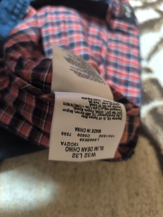 Spodnie jeansowe męskie granatowe S.D.Chino Lee W32 L32