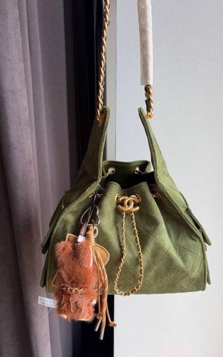 Сумка Chanel 25 Hobo Bag Olive Green / Khaki