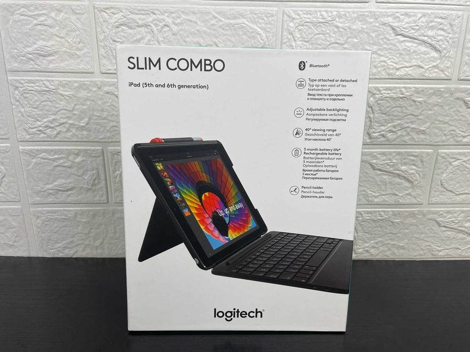 Чохол-клавіатура Logitech Slim Combo Keyboard Case (920-009040) для iPad 5th and 6th generation