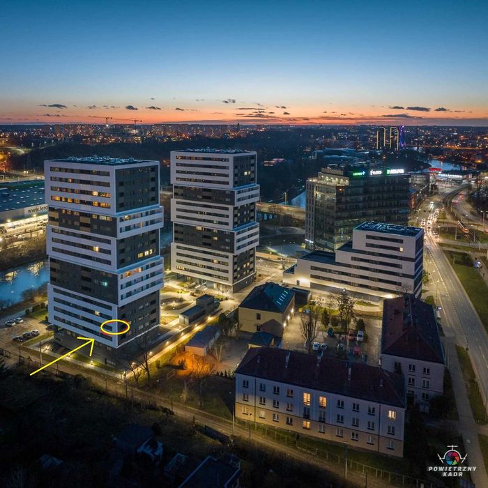 REZERWACJA DO JUTRA Nowoczesne mieszkanie 40 m² – Aura Tower, ul. Fordońska –  NAJEM OKAZJONALNY