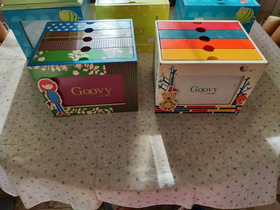 Caixa álbum de fotos com moldura