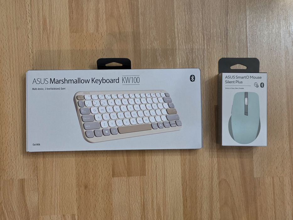 ASUS zestaw klawiatura + myszka (ASUS SmartO Mouse Silent Plus, ASUS Marshmallow Keyboard KW100)