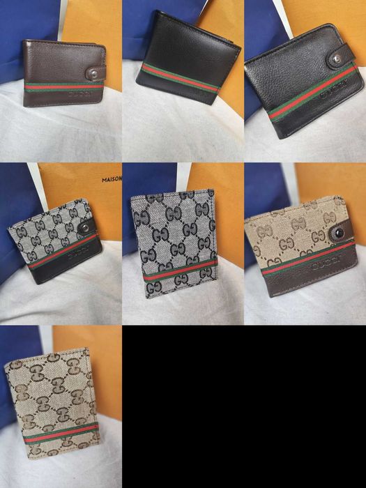 Portfel męski Gucci logowany Italy premium kolory