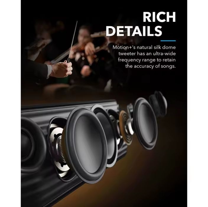 Колонка Anker Soundcore Motion+ aptX Hi-Res нова запакована