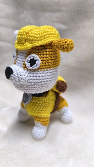 Rubble Amigurumi da Patrulha Pata