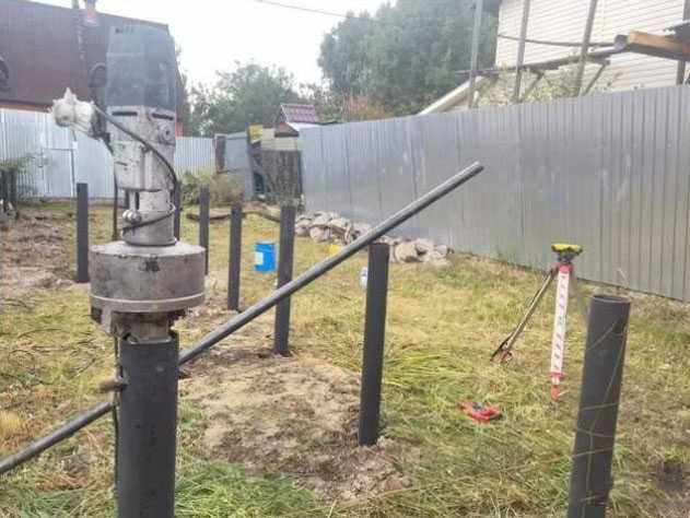 Сваї гвинтові, геошуруп, палі, сваи винтовые, монтаж, фундамент