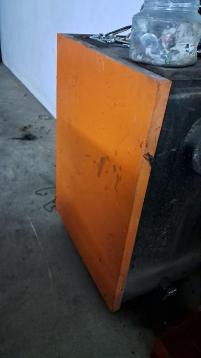 Caldeira de aquecimento a lenha com adaptador  a gasóleo