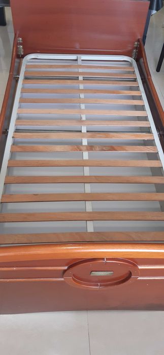 Cama de Solteiro em Madeira Maciça + Estrado Incluído (Com opção Gavetão Cama Extra)