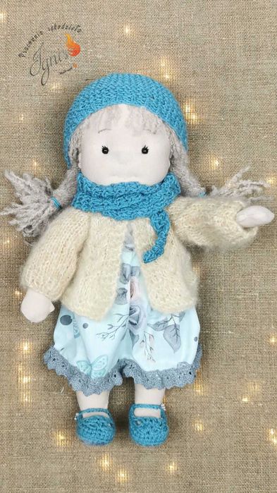 Lalka waldorfska-Anna,ręcznie robiona lalka tekstylna