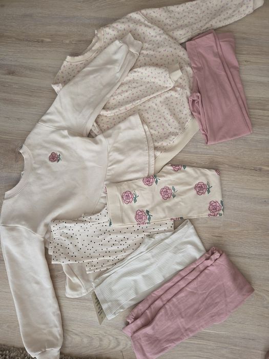 Zestaw ubrań jak nowe r.134 zara, nextH&M