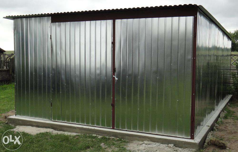 Garaże Garaż blaszany 4x5 z dostawą i montażem Łódź całe woj. łódzkie