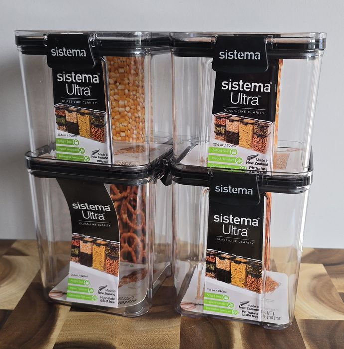 Zestaw 4 pojemników Sistema Ultra 2x920ml 2x700ml