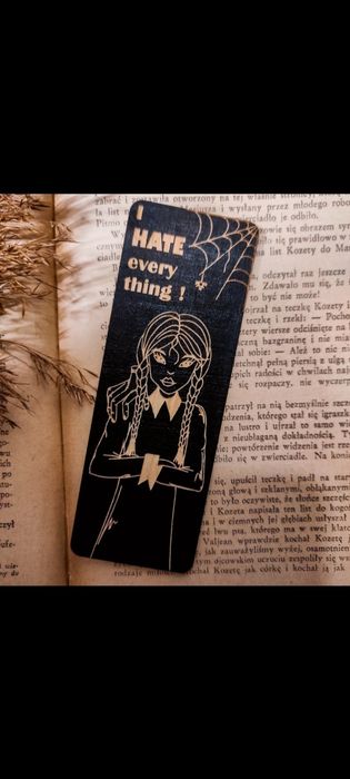 Zakładka do książki Wednesday pajęczyna