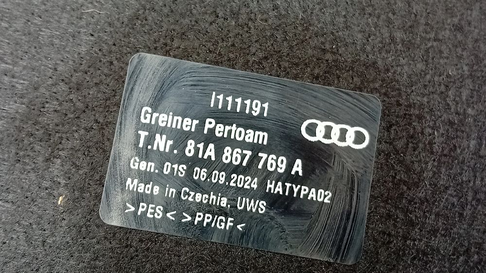 Chapeleira / tampo da mala AUDI Q2 (GA)