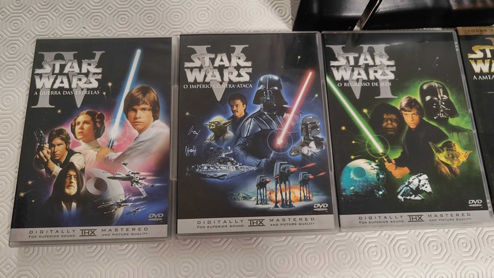 Star Wars 1 e 2 triologias DVD