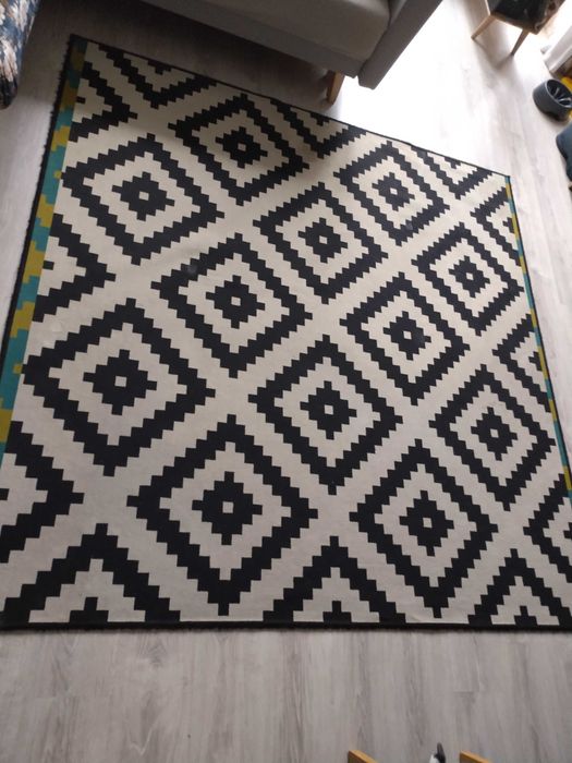 IKEA Lappljung Ruta dywan 200x200 cm