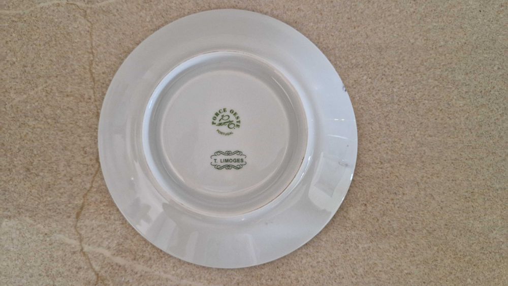 Conjunto Chávena e Pires T. Limoges, porcelana