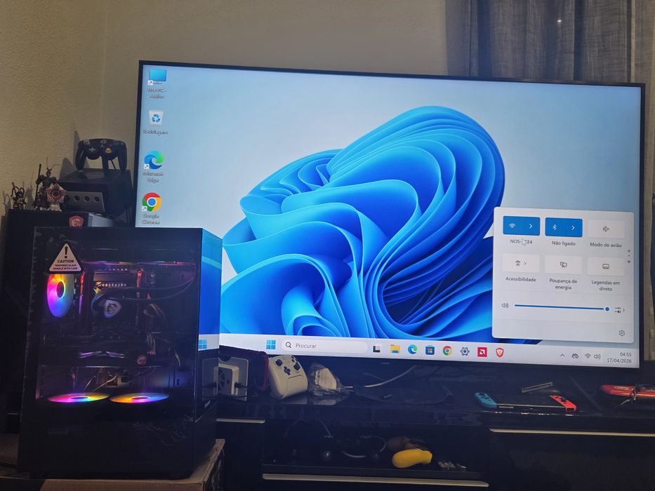 Computador gaming intel xeon 2667v4 rx580 8gb 32gb ram