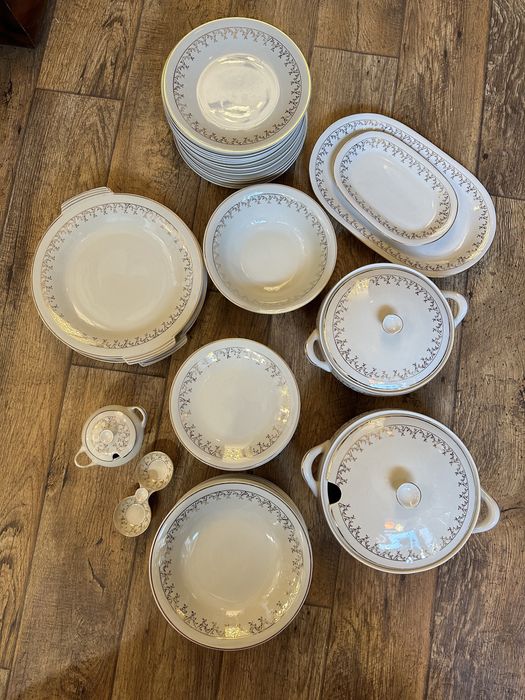 Serwis obiadowy Chodzież na 12 osob lata 60