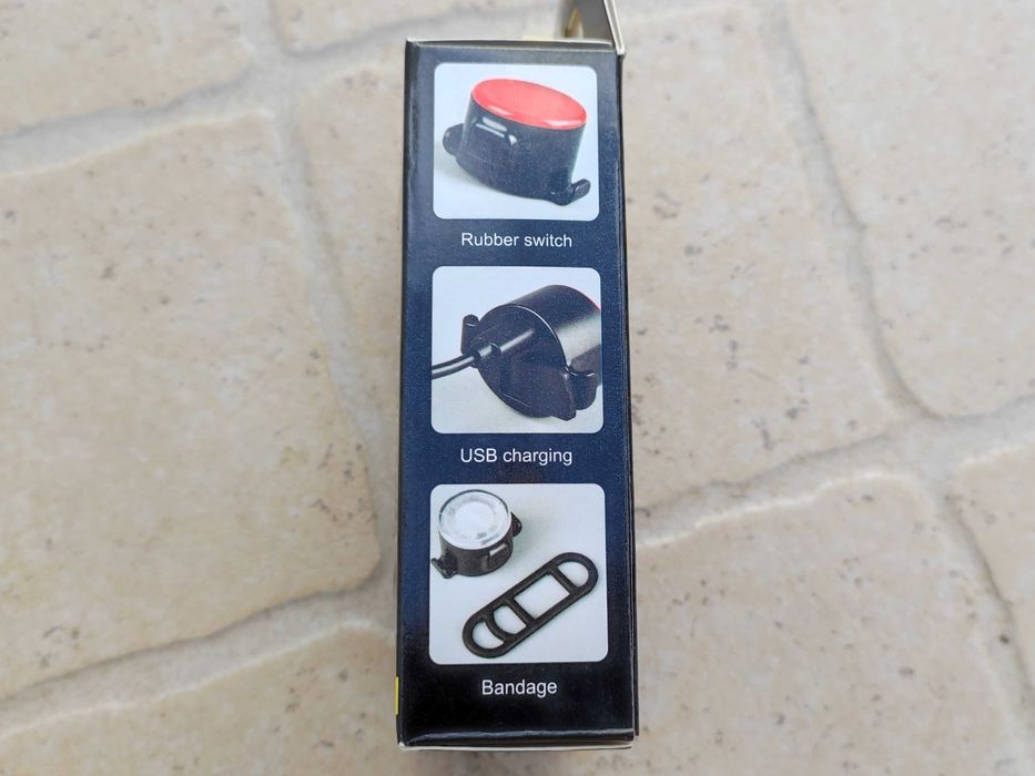 Luz LED Bicicleta Traseira Recarregável USB