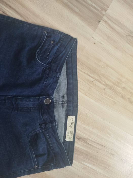 Spodnie Jeansy 2 pary+1 materiałowe (dziś 20zł)