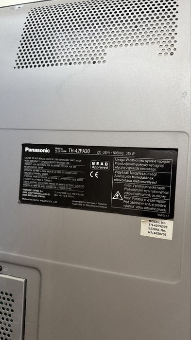 Телевізор Panasonic TH-42PA30