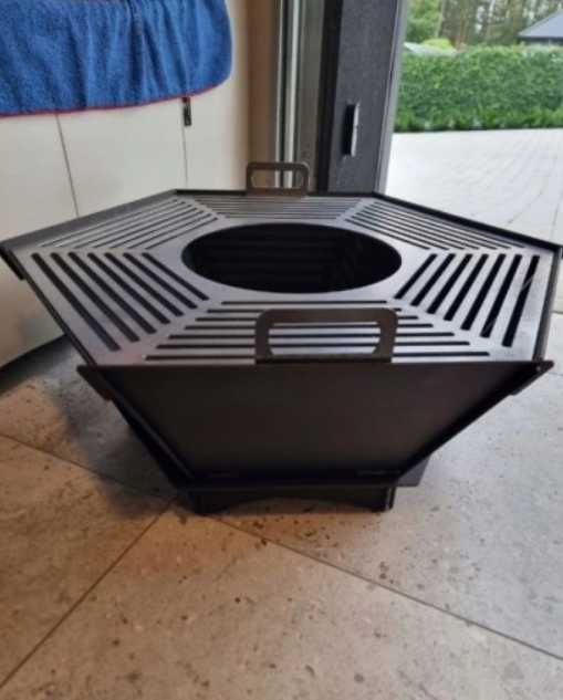 Palenisko ogrodowe średnica 75cm blacha stalowa 3mm stal + ruszt
