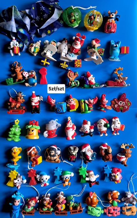 Figurki świąteczne z jajek kinder niespodzianek