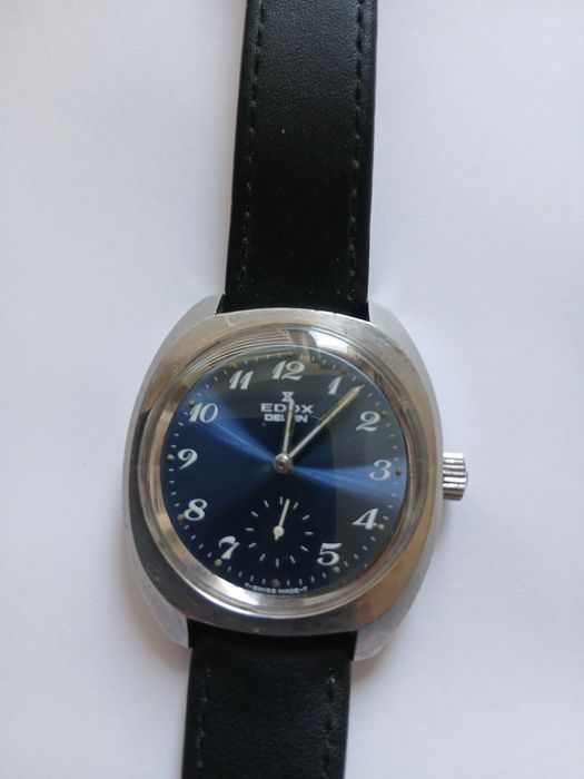 Edox Delfin Superwaterproof 20 ATM - sprawny piekny oryginalny niebieski