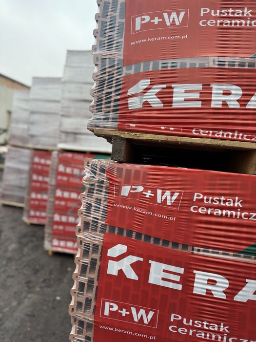 Pustak ceramiczny 25 PW porotherm bloczek beton h+h Glika  Termoton  Keram Leier