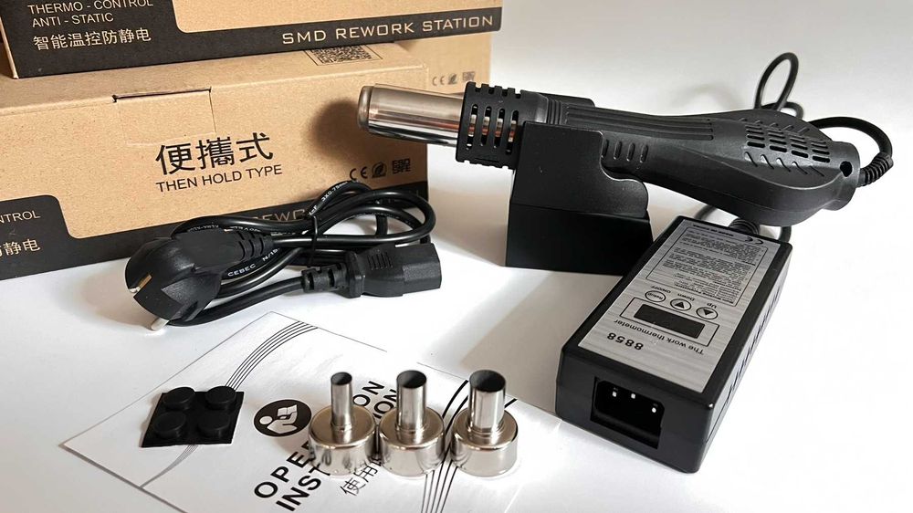 Паяльна станція 8858 фен термовоздушная Паяльная  станция портативная