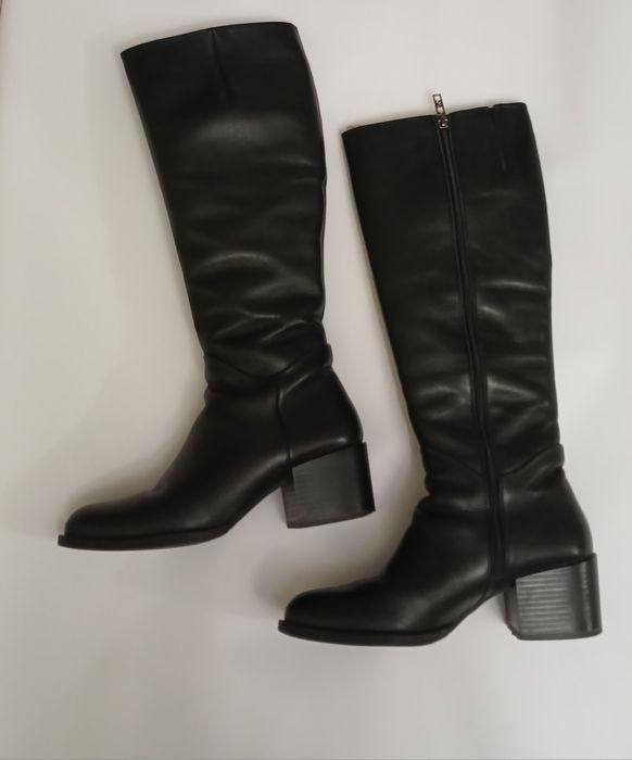 ТЕРМІНОВО!!Сапоги зимові жіночі натуральна шкіра р.38
