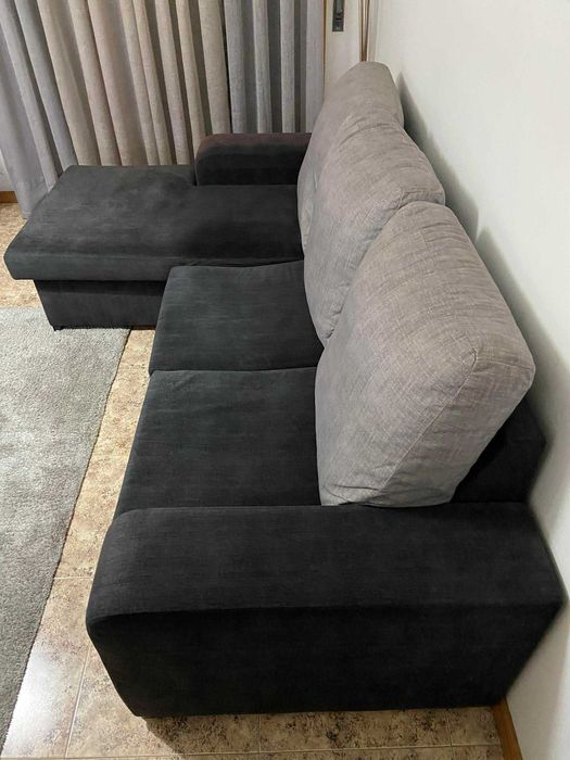 Sofa chaise longue com apoio