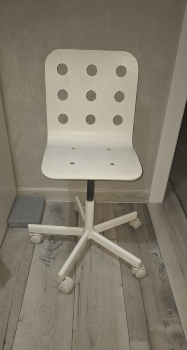 Krzesło obrotowe dziecięce drewniane Ikea Jules