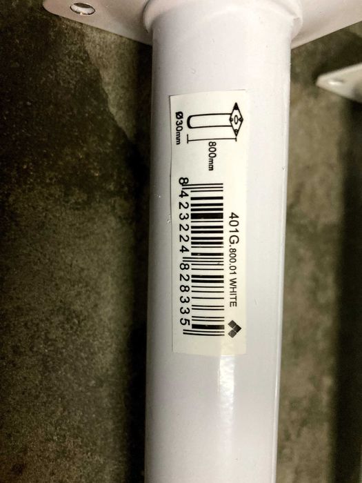 Patas metálicas brancas para mesa