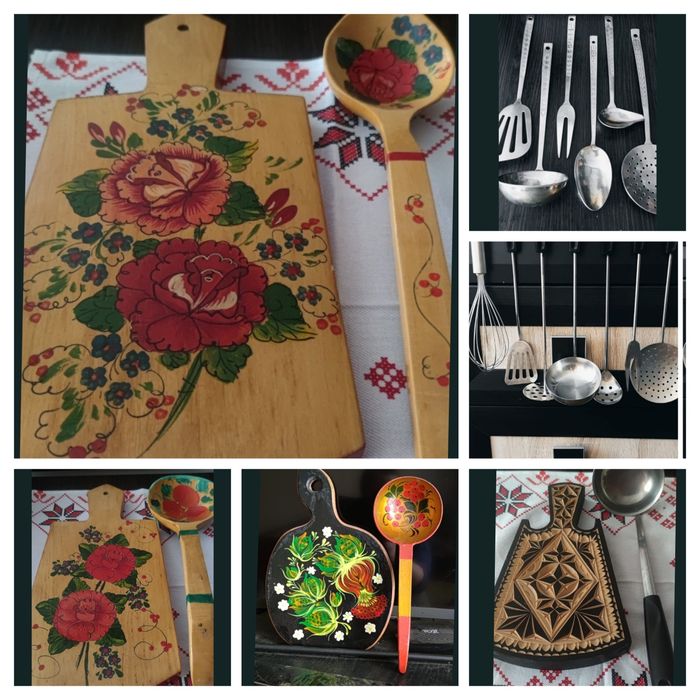Досточка кухонная с ложкой . Кухонный набор