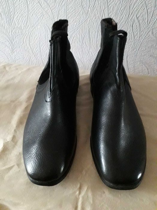 Ботинки военные кожаные антиквариат.Челси дизайн