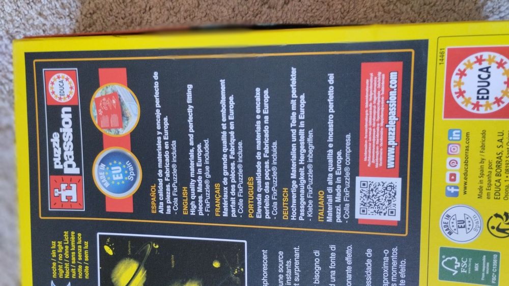Puzzle  de 1000 peças  com o tema: Sistema Solar