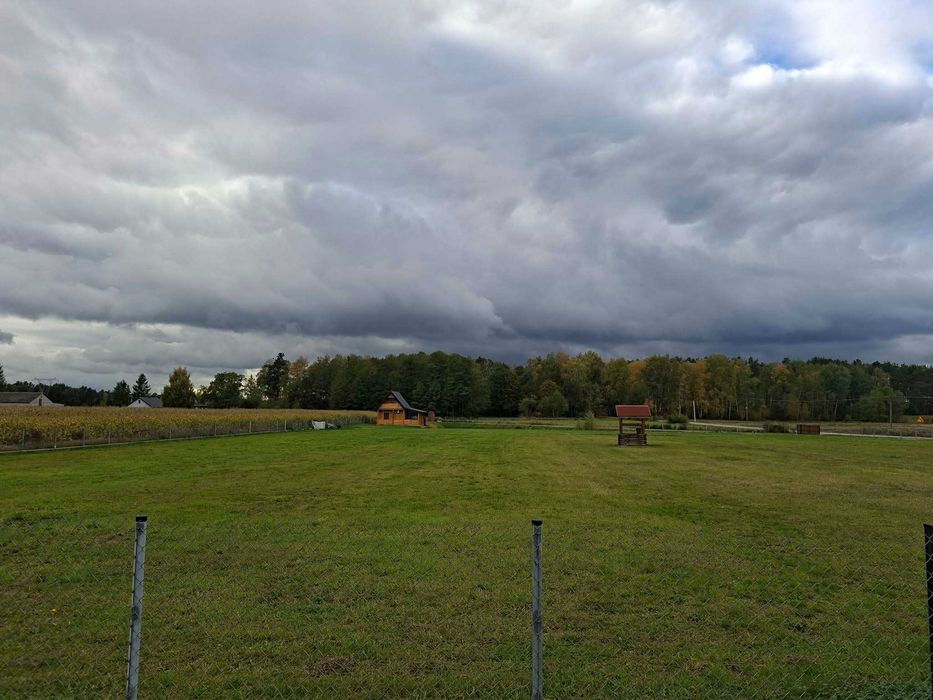 Sprzedam ogrodzoną działkę z domkiem