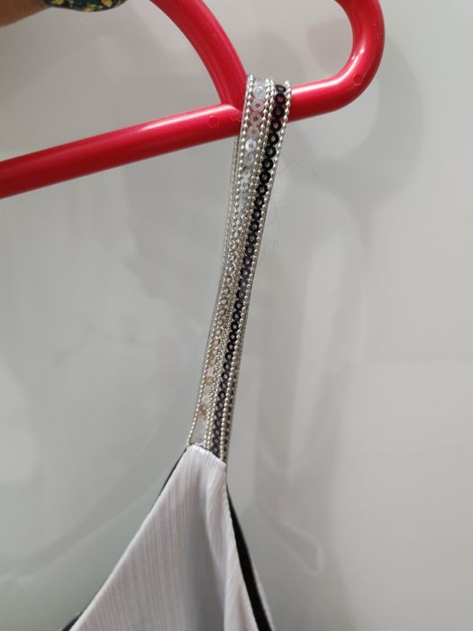 Sukienka srebrna NOWA SUGAR FREE Elegancka
