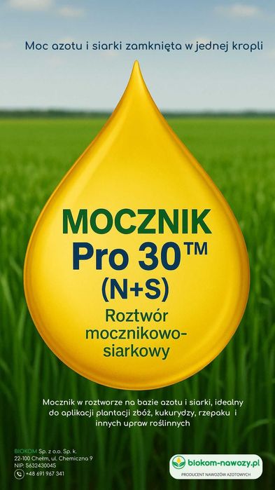 Roztwór Mocznikowo-Siarkowy MOCZNIK Pro 30™ (N+S)