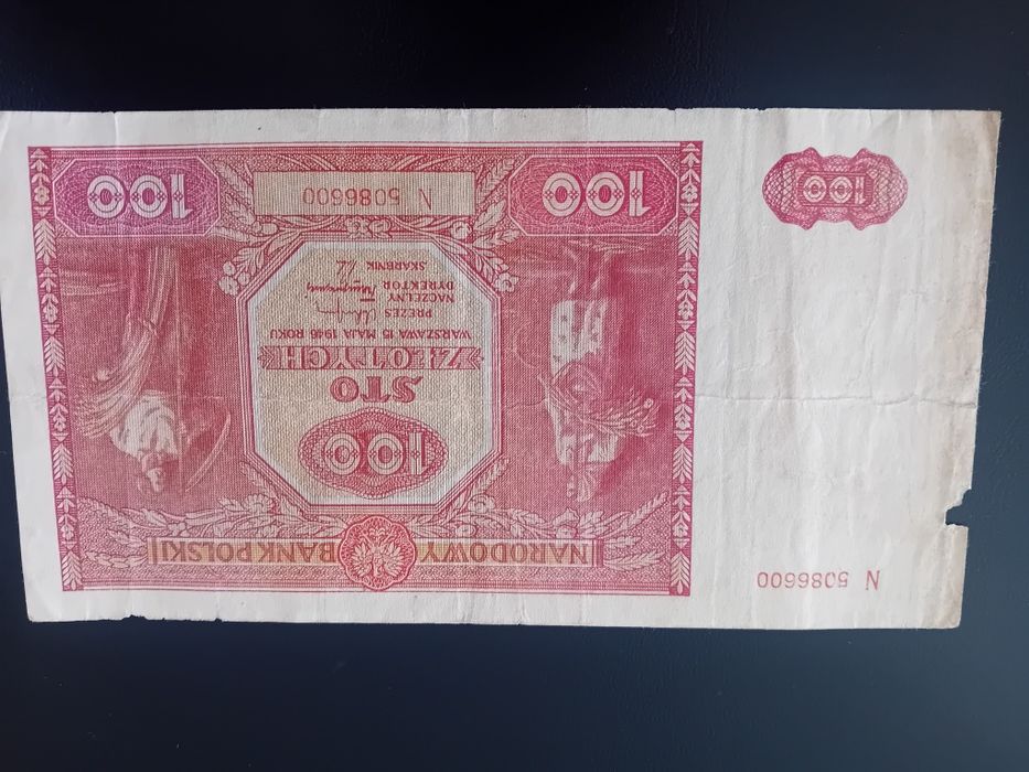 100 zł 1946 rok Seria N