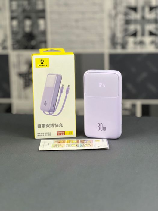 Павербанк Baseus 10000mAh 30W, Power Bank, повербанк, зарядний пристрій