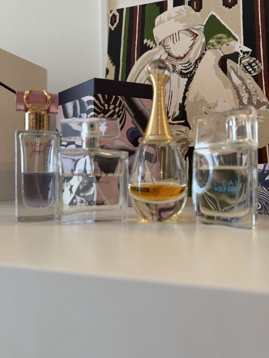 Perfumes lot dior, kenzo, escada