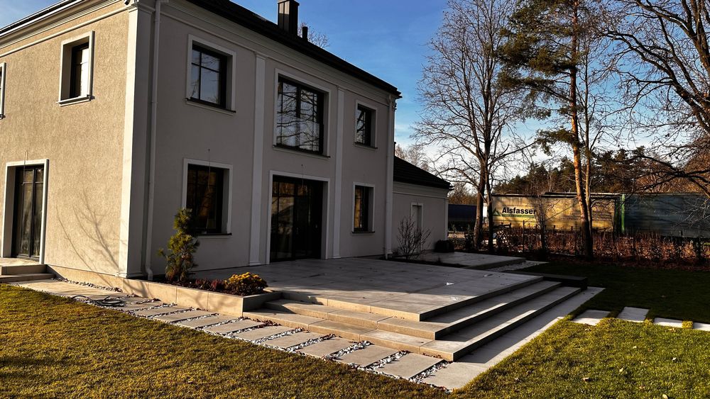 Brukarstwo tarasy ogrodzenia