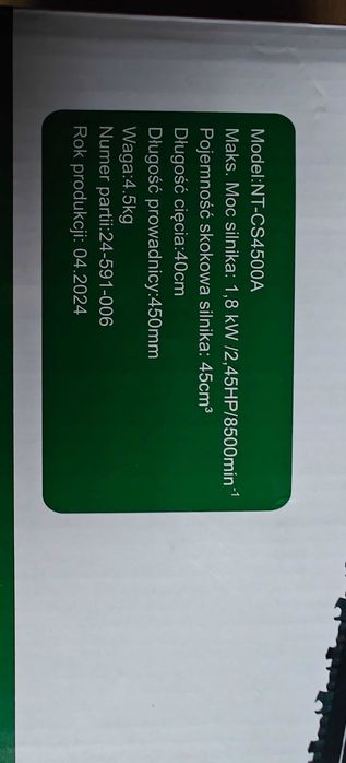 Piła spalinowa nowa