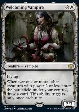 Welcoming Vampire Art MTG karta
